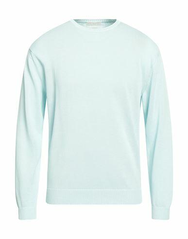 Daniele Fiesoli Man Sweater Sky blue Cotton Cover