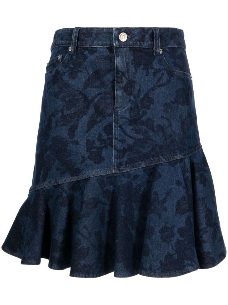 ERDEM asymmetric denim miniskirt - Blue Cover