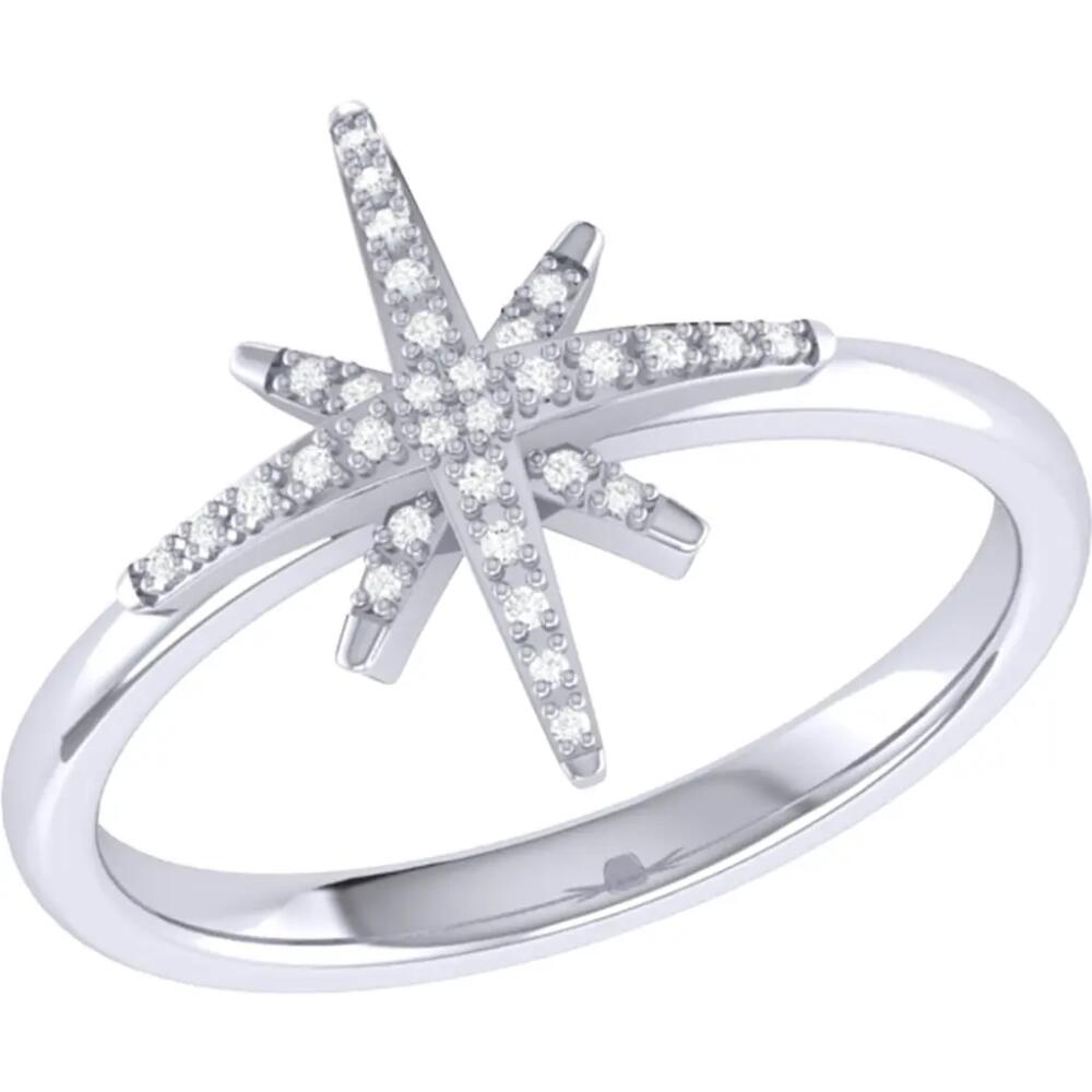 LuvMyJewelry North Star Sterling Silver Diamond Ring Cover