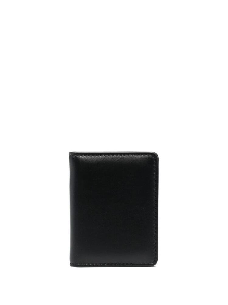 Maison Margiela four-stitch leather card holder - Black Cover