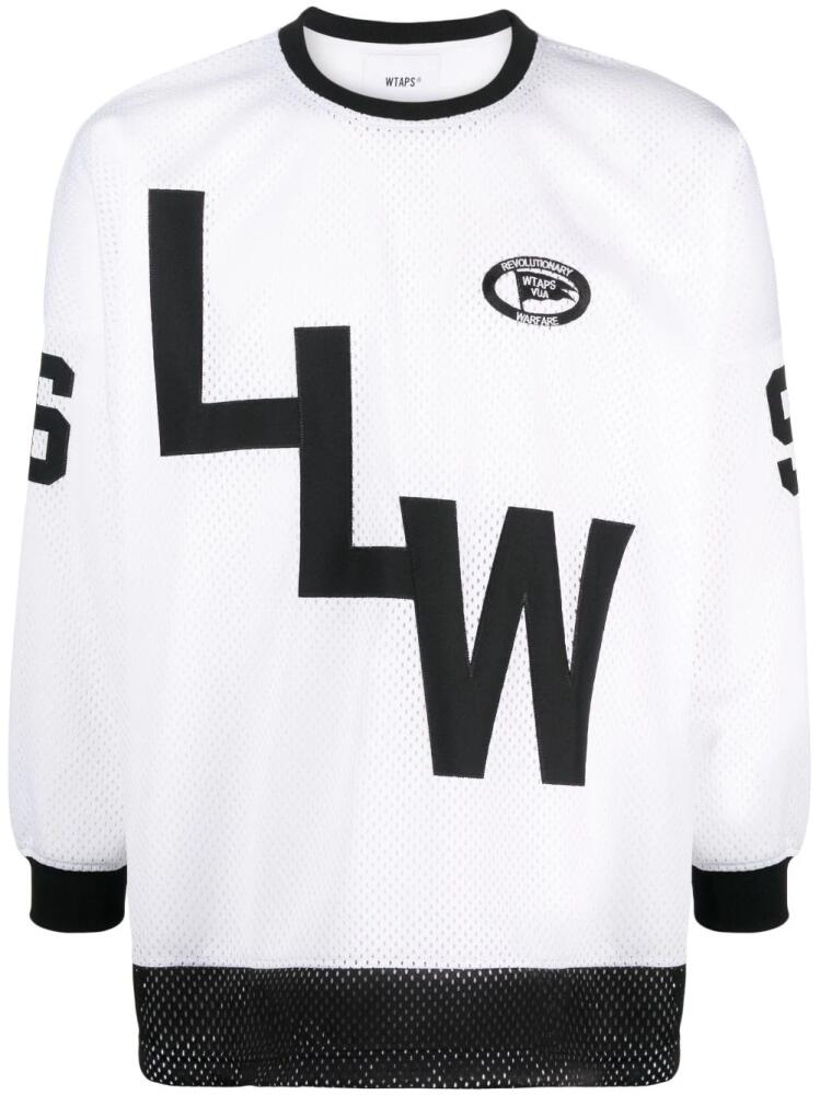 WTAPS graphic-print long-sleeve top - White Cover