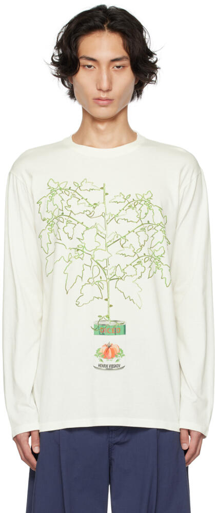 Henrik Vibskov Off-White Canned Tree Long Sleeve T-Shirt Cover