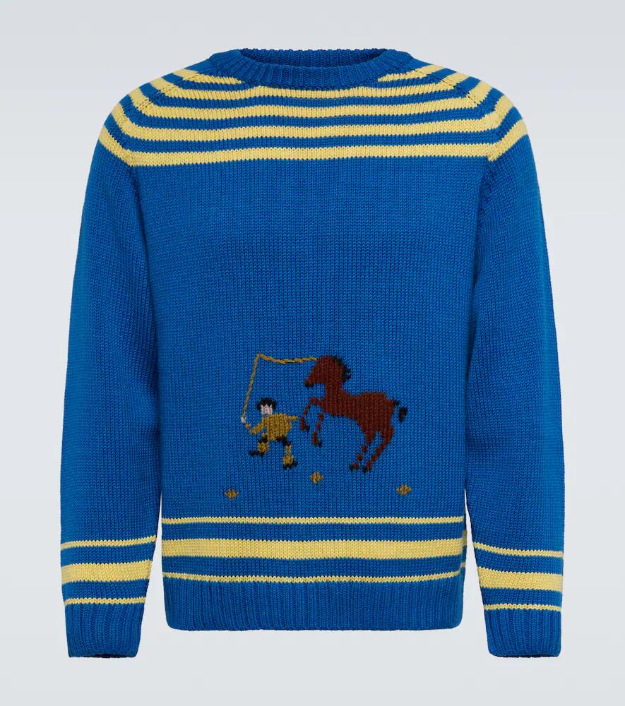 Bode Pony Lasso wool-blend sweater Cover