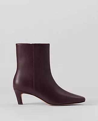 Ann Taylor Leather Skinny Heel Bootie Cover