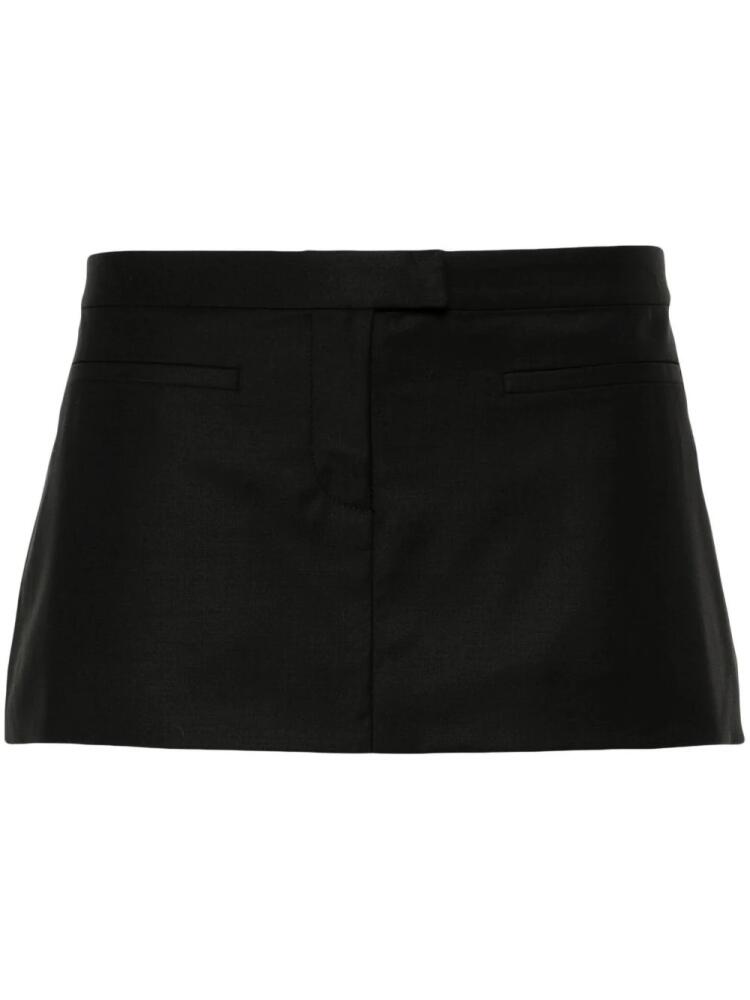 Aya Muse virgin wool-blend miniskirt - Black Cover