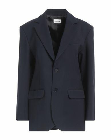 P. a.r. o.s. h. Woman Blazer Navy blue Virgin Wool, Elastane Cover