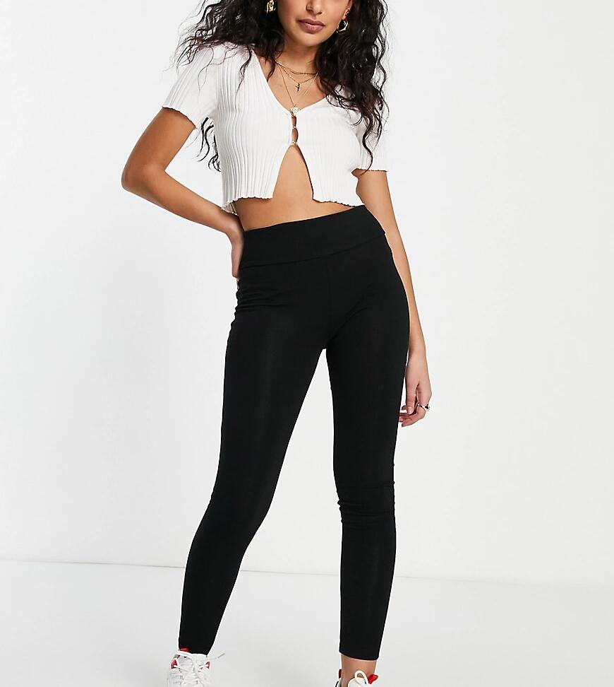 River Island Petite high waist leggings in black Cover