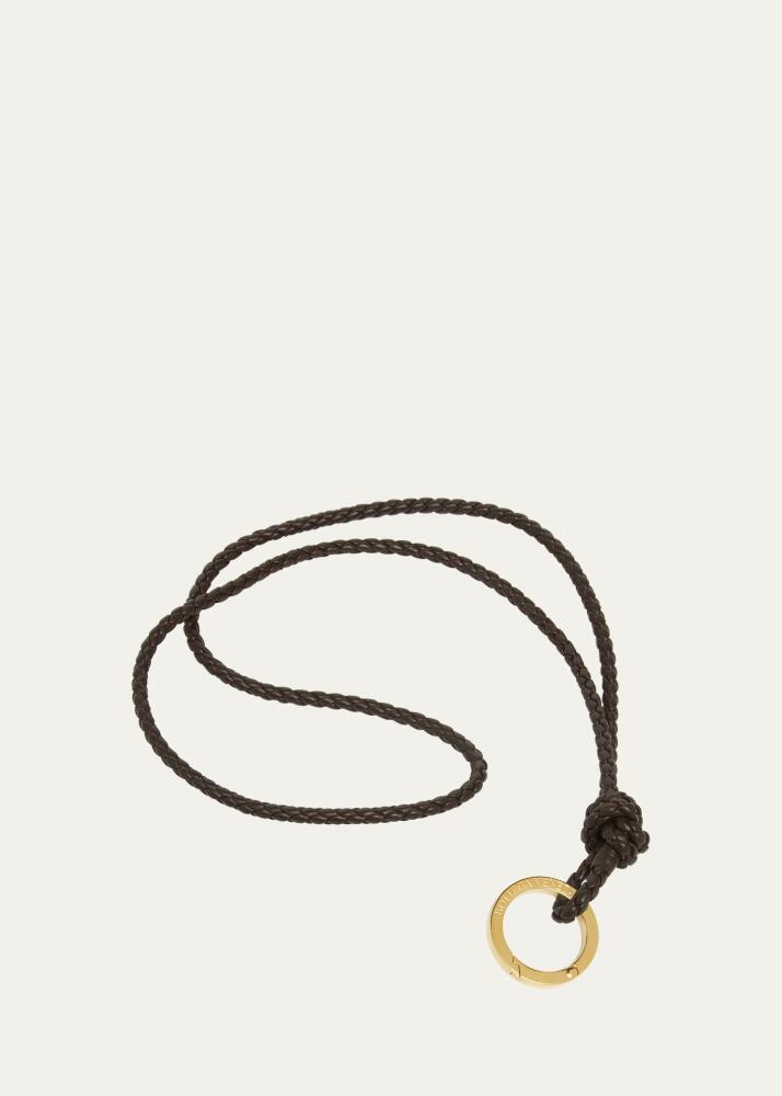 Bottega Veneta Long Braided Leather Keychain Cover