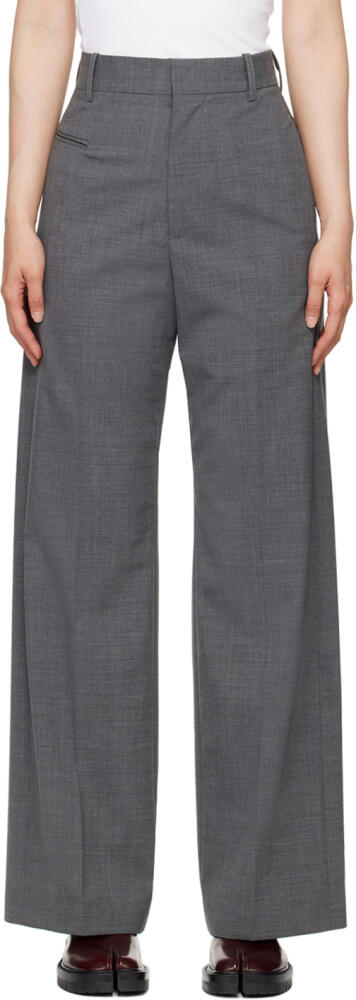 MM6 Maison Margiela Gray Stitch Trousers Cover