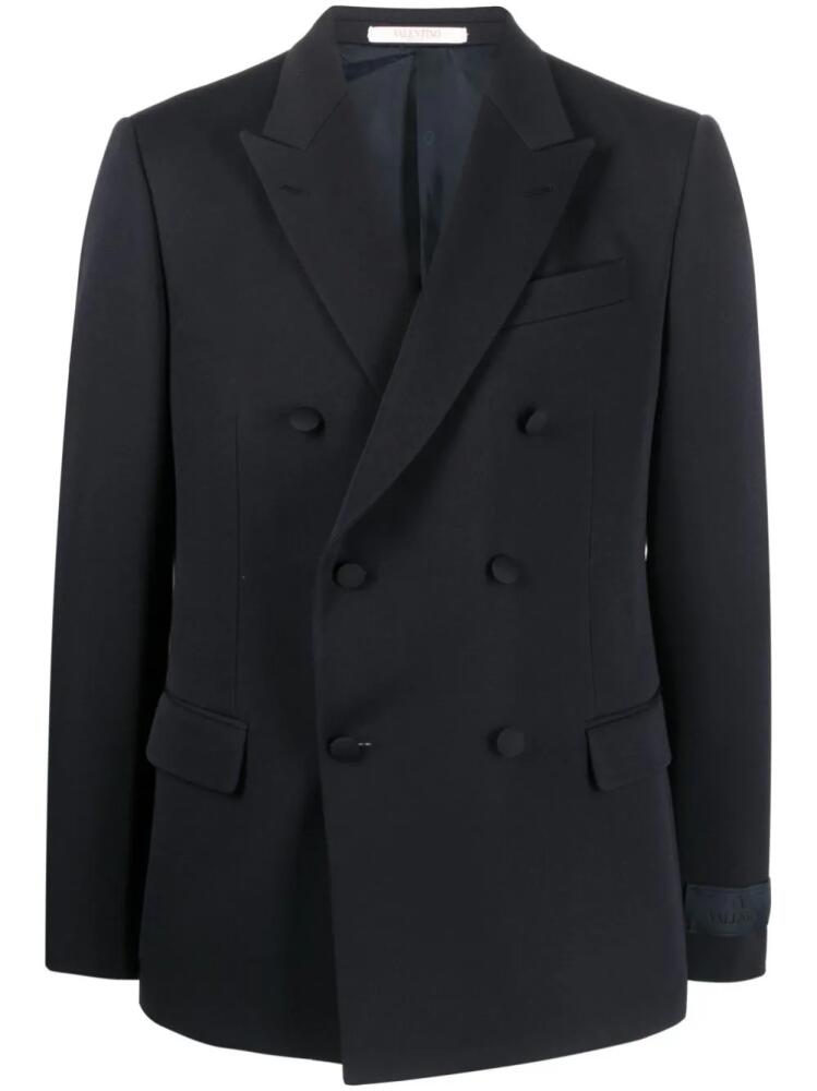 Valentino Garavani wool double-breasted blazer - Blue Cover