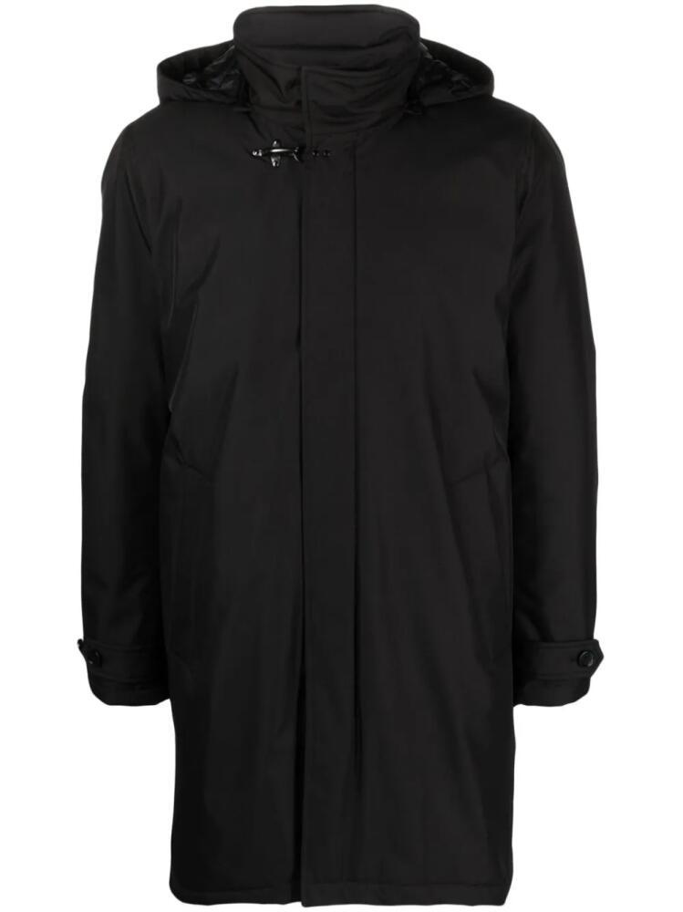 Fay detachable-hood padded coat - Black Cover