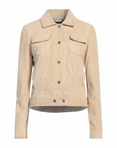 Bomboogie Woman Jacket Beige Goat skin Cover