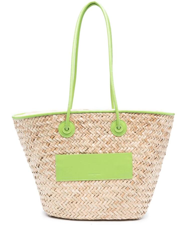 Claudie Pierlot basket-weave beach bag - Neutrals Cover