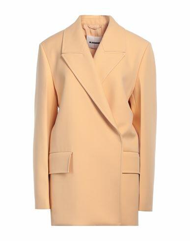 Jil Sander Woman Overcoat & Trench Coat Apricot Virgin Wool, Polyamide Cover