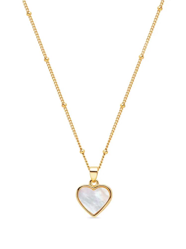 Nialaya Jewelry heart-pendant chain-link necklace - Gold Cover