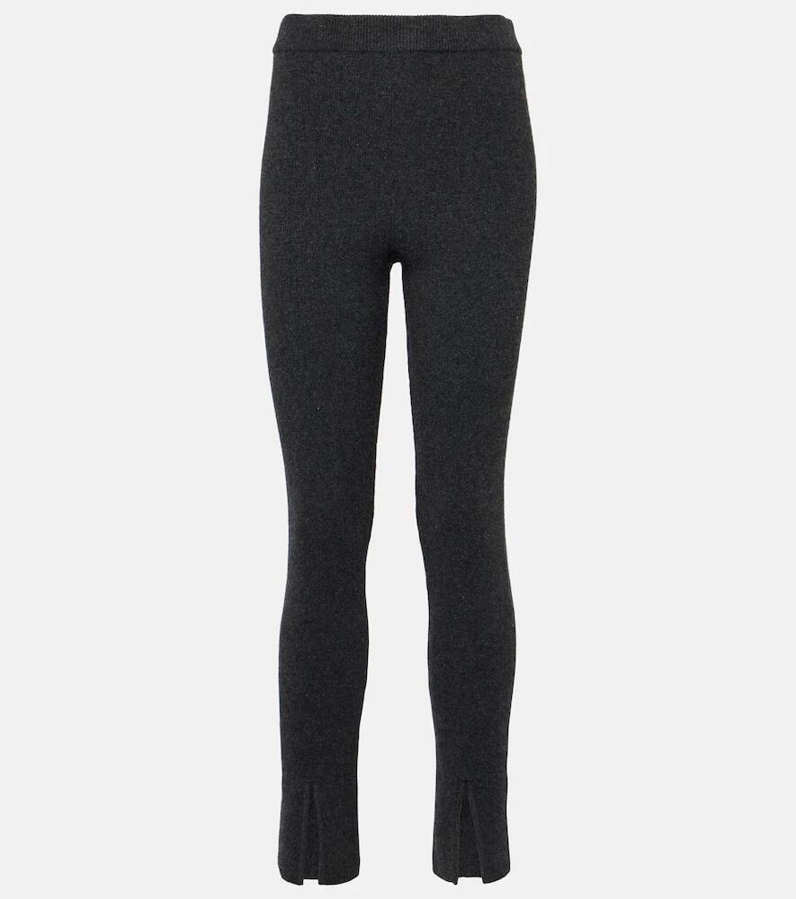 Magda Butrym Ribbed-knit cashmere slim pants Cover