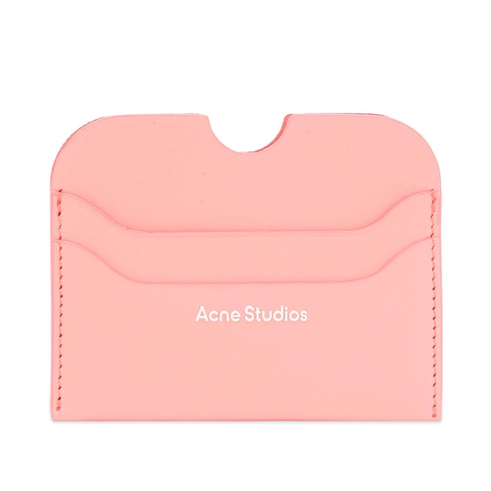 Acne Studios Women's Elmas Logo Card Holder in Electric Pink Cover