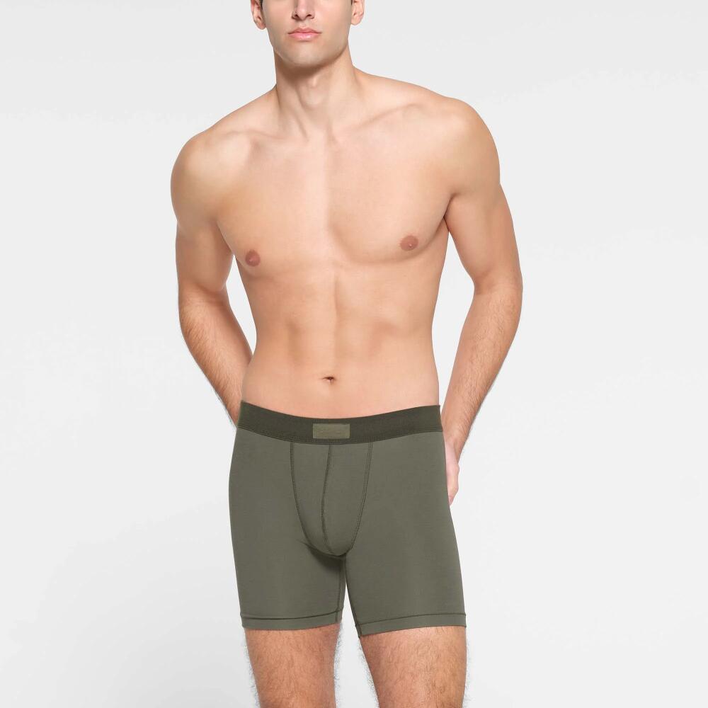 SKIMS Mens 5" Boxer Brief 3-Pack | Green | 3XL | SKIMS Cotton Cover