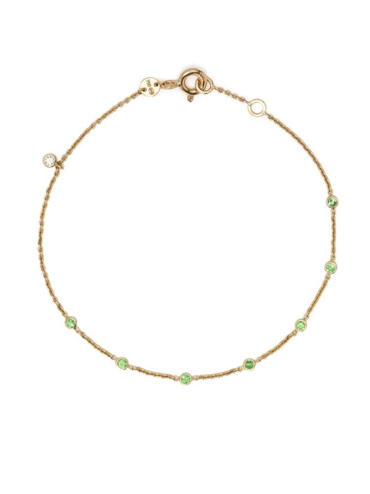 We by WHITEbIRD 18kt yellow gold Holly tsavorite bracelet - Green Cover