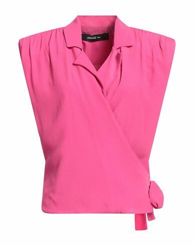 Federica Tosi Woman Top Fuchsia Silk, Acetate, Polyester Cover