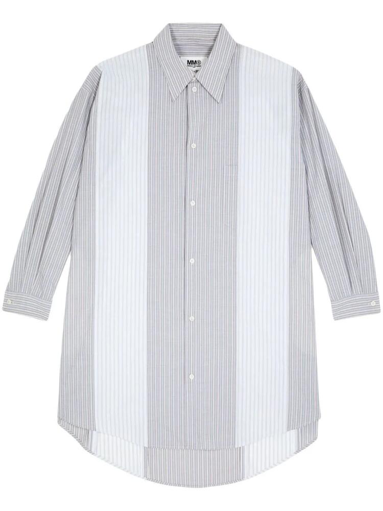 MM6 Maison Margiela striped shirt dress - Grey Cover