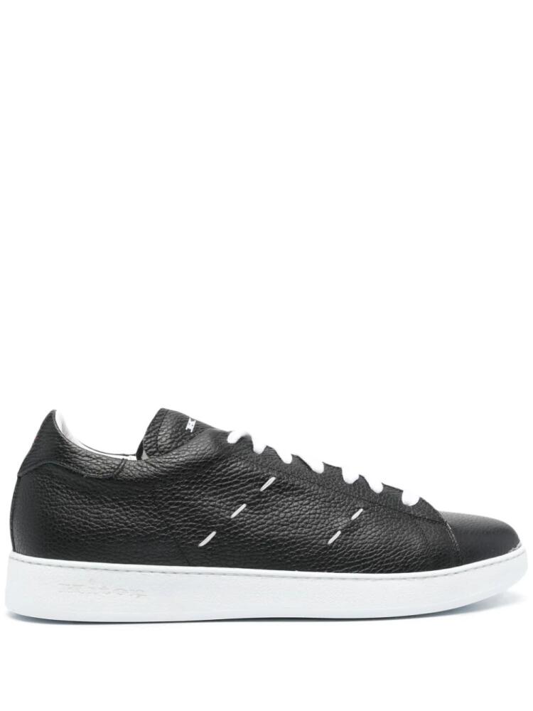 Kiton branded-heel sneakers - Black Cover