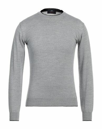 Giulio Corsari Man Sweater Light grey Merino Wool, Acrylic Cover