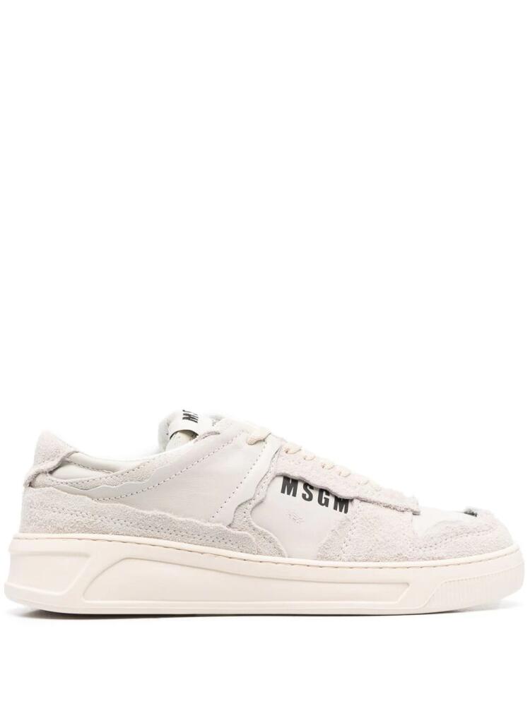 MSGM logo-print sneakers - Neutrals Cover