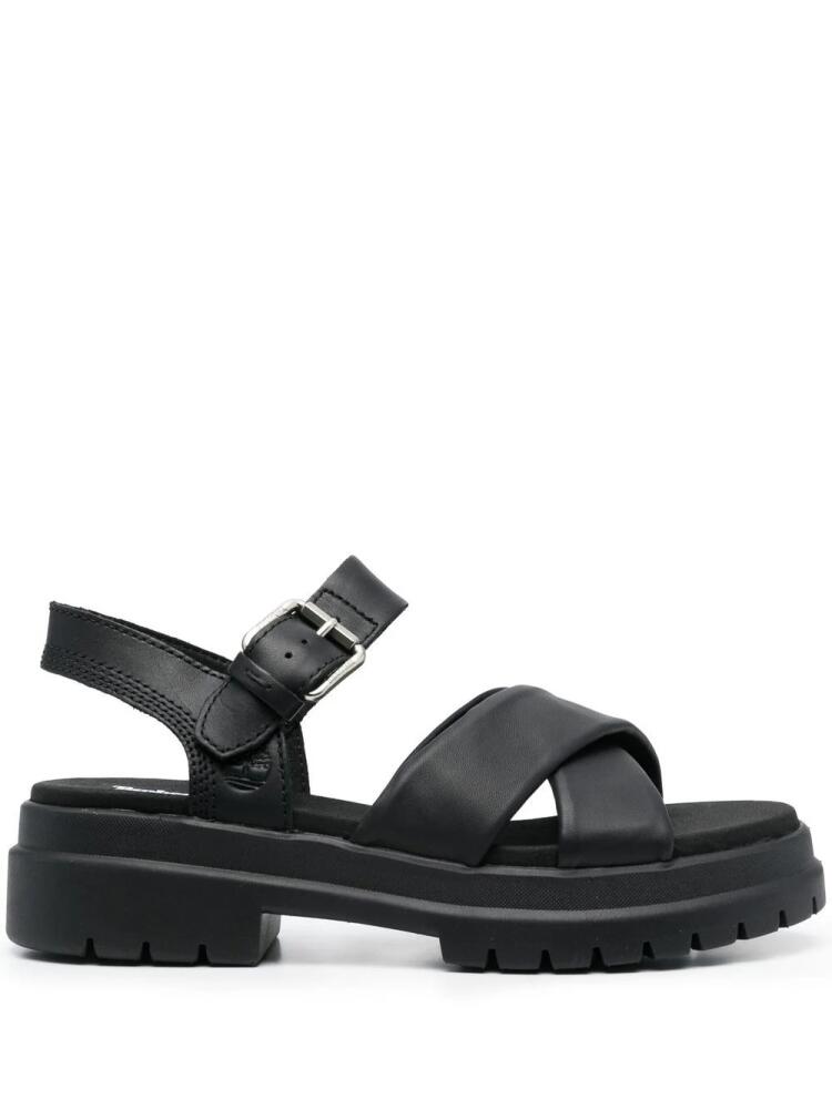 Timberland padded crossover strap sandals - Black Cover