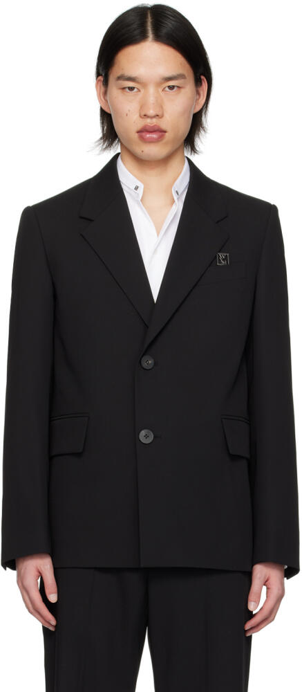 WOOYOUNGMI Black Two-Button Blazer Cover