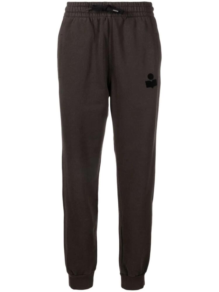 MARANT ÉTOILE Malona organic cotton track pants - Black Cover