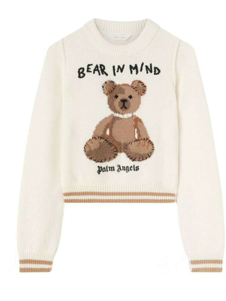 Palm Angels Bear In Mind jumper - White Cover