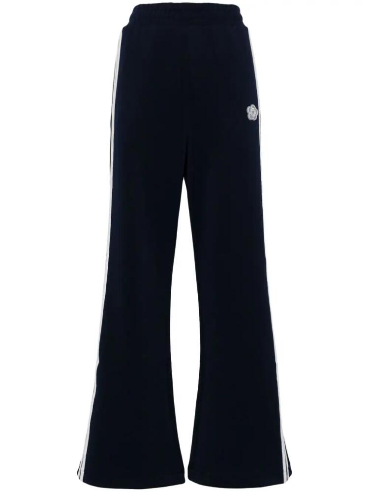 CHOCOOLATE wide-leg track pants - Blue Cover