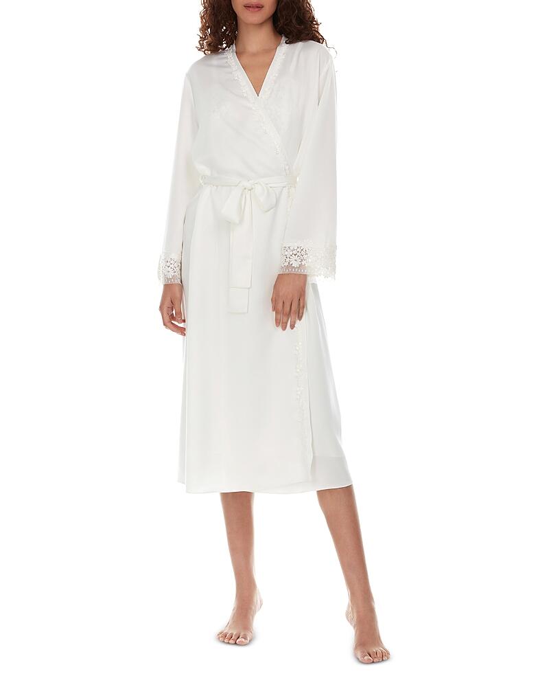 Flora Nikrooz Showstopper Satin Wrap Robe Cover