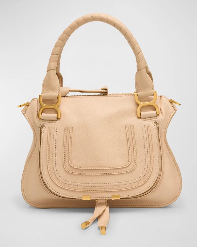 Chloe Marcie Small Satchel Bag in Grained Calfskin Cover