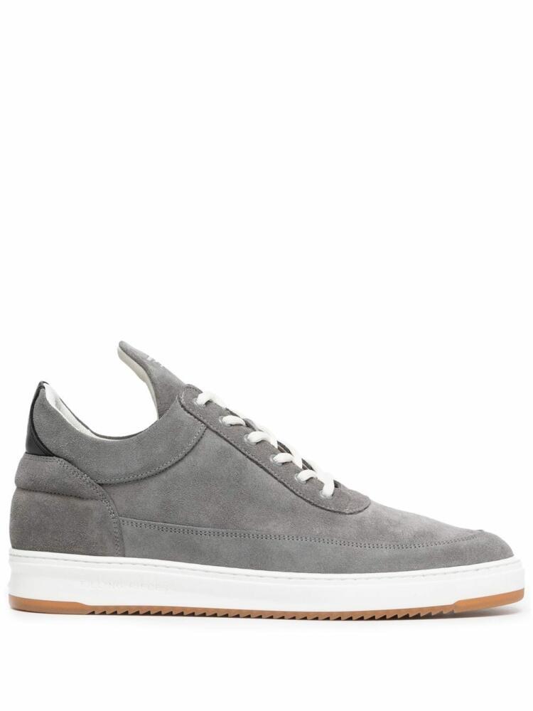 Filling Pieces suede low-top sneakers - Grey Cover