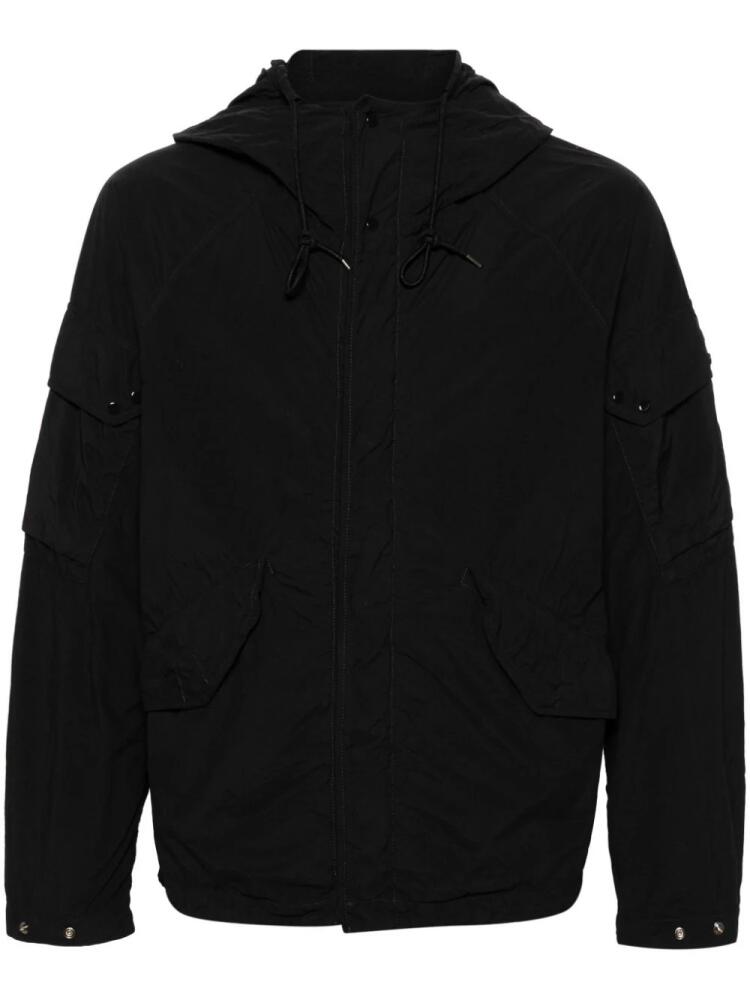 Ten C garment-dyed hooded jacket - Black Cover