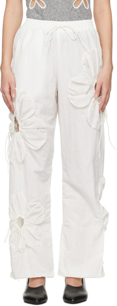 J.Kim White Flower Lounge Pants Cover