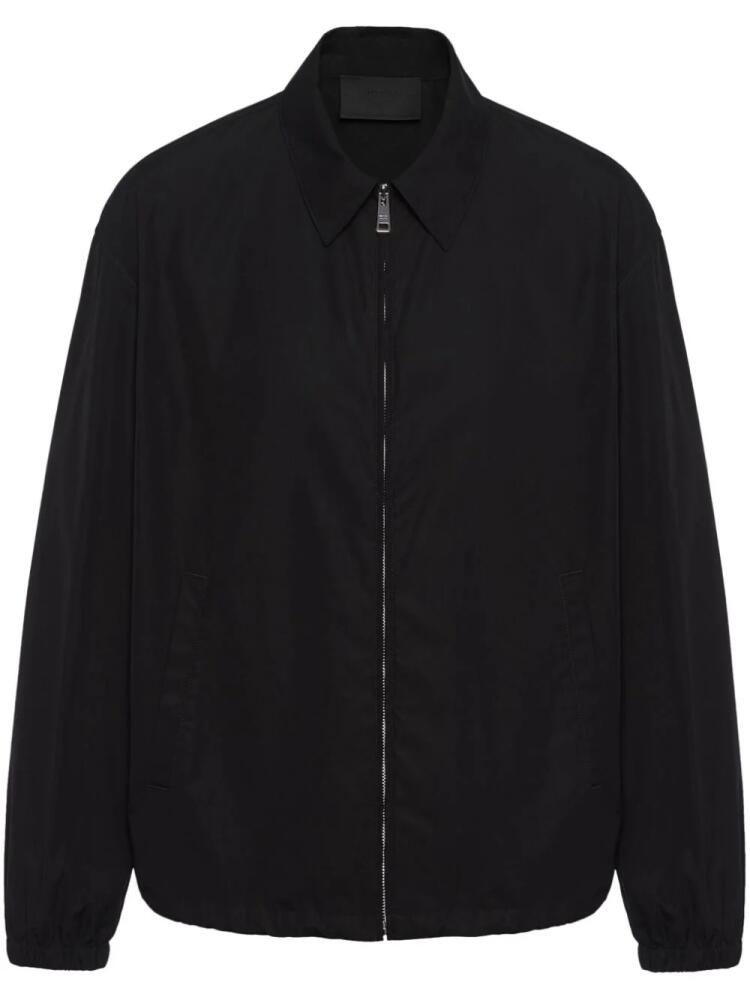 Prada cotton zip-up shirt jacket - Black Cover