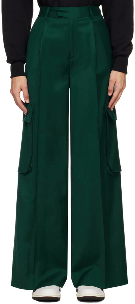 AMIRI Green Pleated Trousers Cover