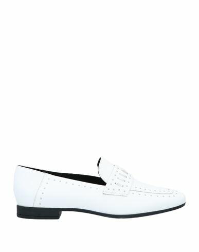 Geox Woman Loafers White Soft Leather Cover