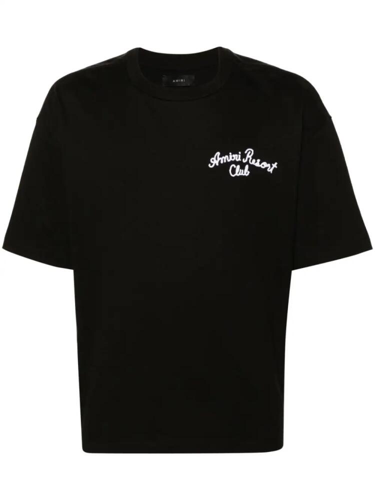 AMIRI Resort Club cotton T-shirt - Black Cover