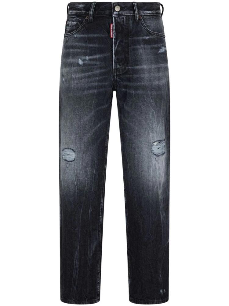 DSQUARED2 ripped straight-leg jeans - Black Cover