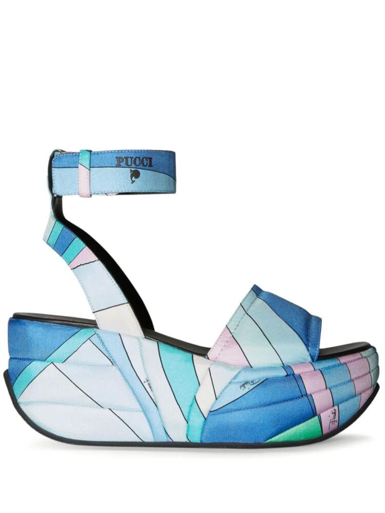 PUCCI Pucciami 90mm platform sandals - Blue Cover