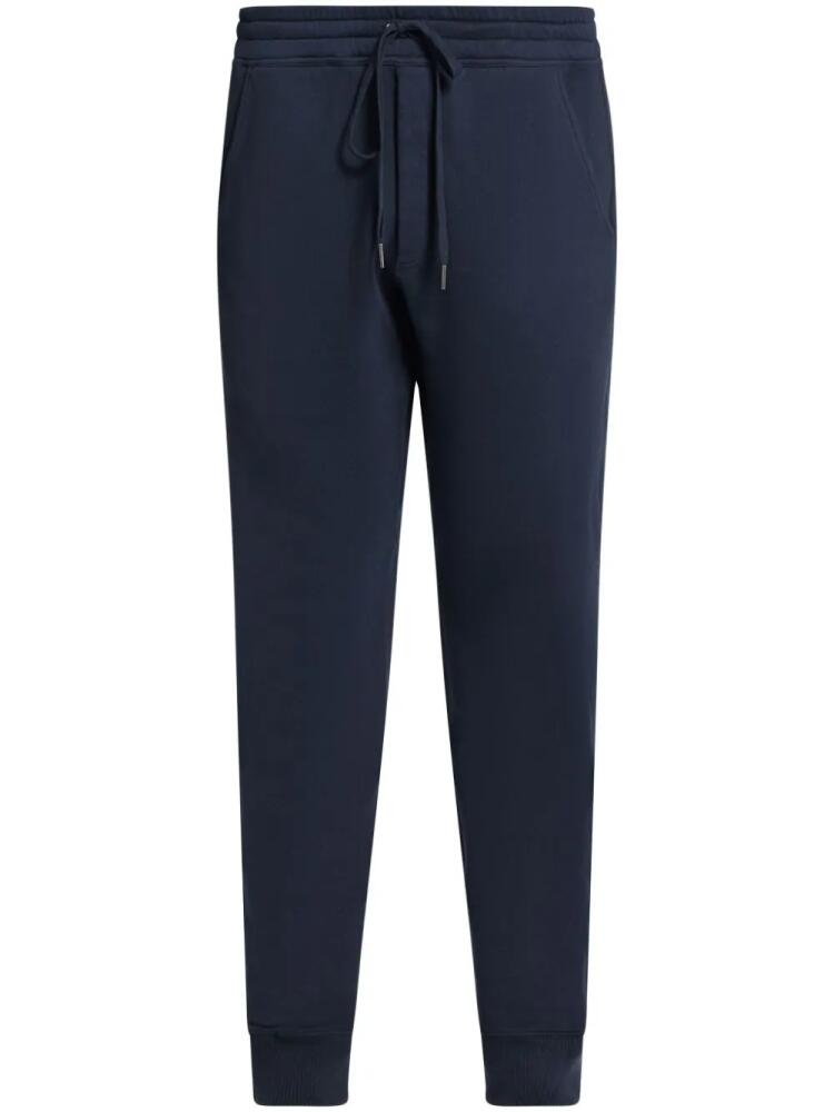 TOM FORD tapered cotton track pants - Blue Cover