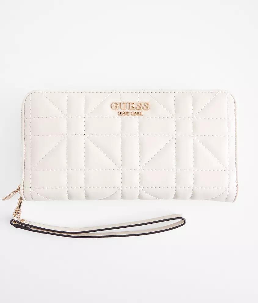 Guess Assia Quilted Wristlet Wallet Cover