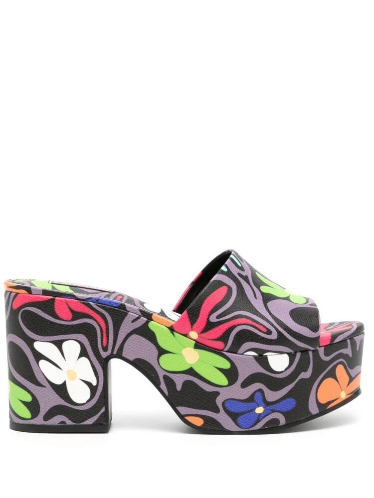 Larroude floral-print platform mules - Multicolour Cover