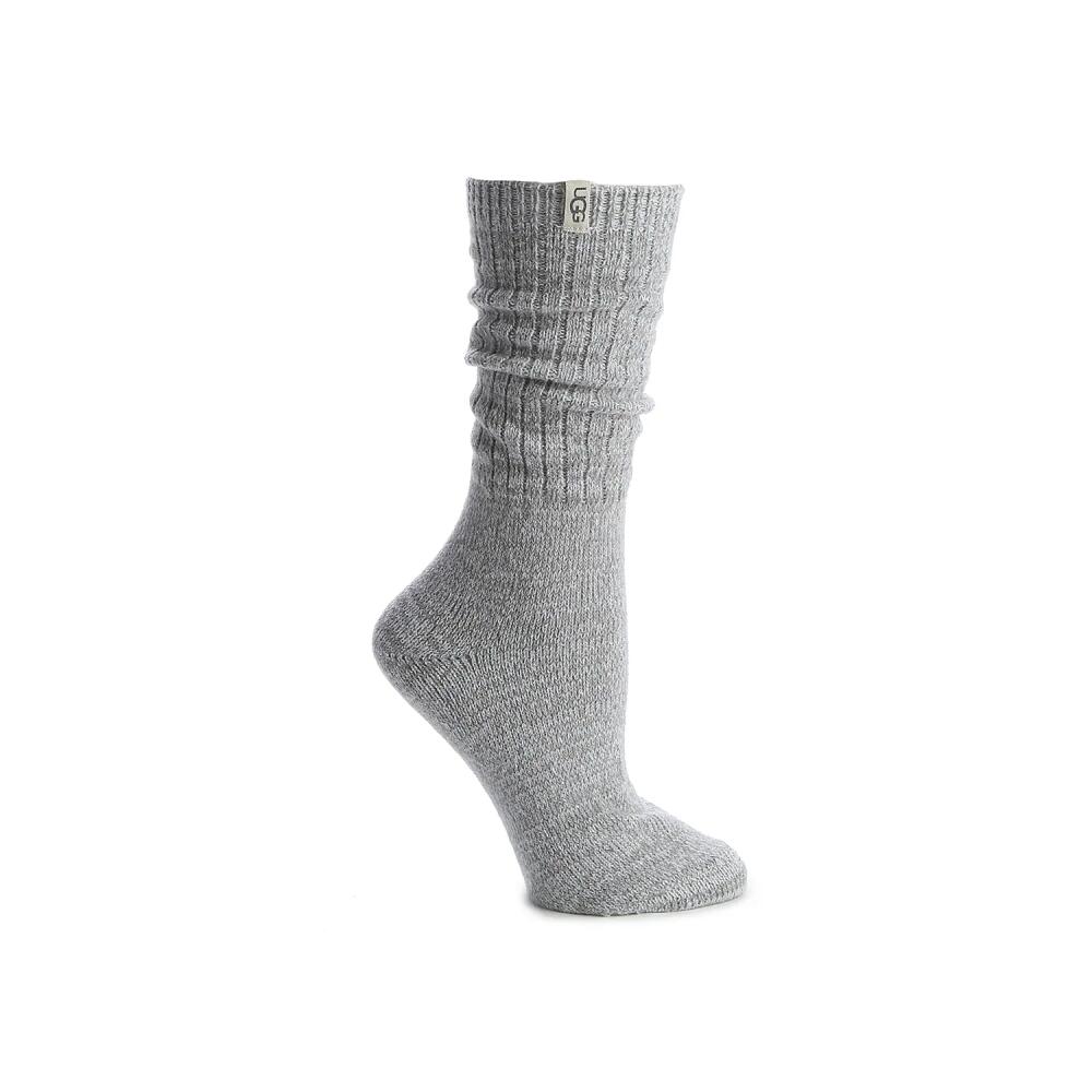 UGG Rib Knit Crew Socks | Women's | Stone Grey Cover