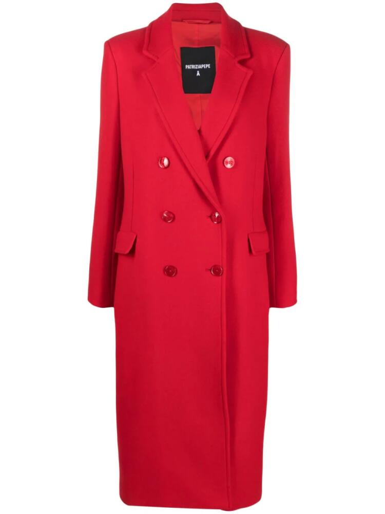 Patrizia Pepe virgin wool-blend coat - Red Cover