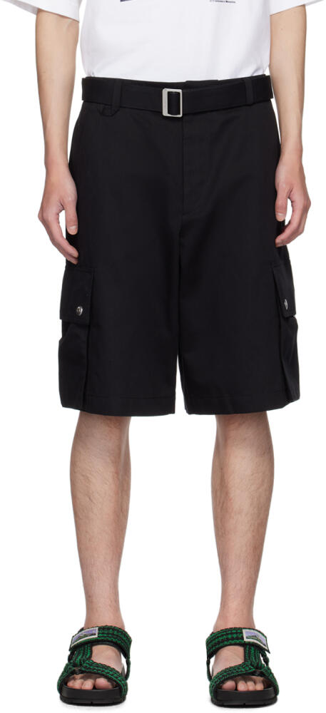 JACQUEMUS Black 'Le Cargo Bermuda' Shorts Cover